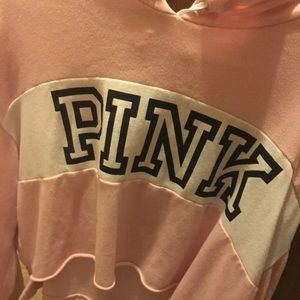 pink victoria secret crop Hood Size Large